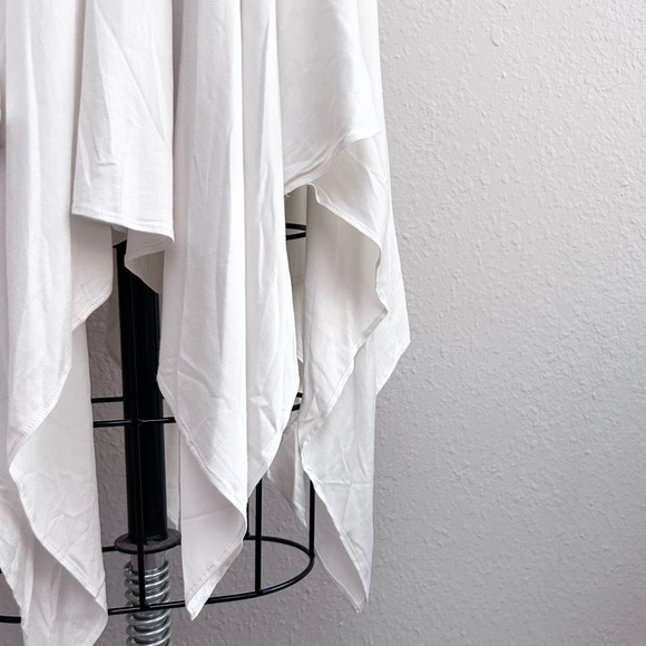 Ecote Off-white Fairycore Ruched Strapless Dresss - Picture 7 of 13